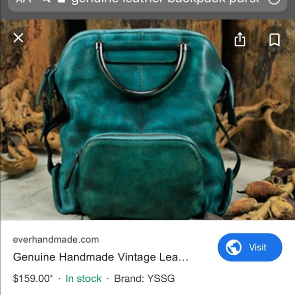 Genuine Leather Boho Purse & Backpack - Picture 8 of 8